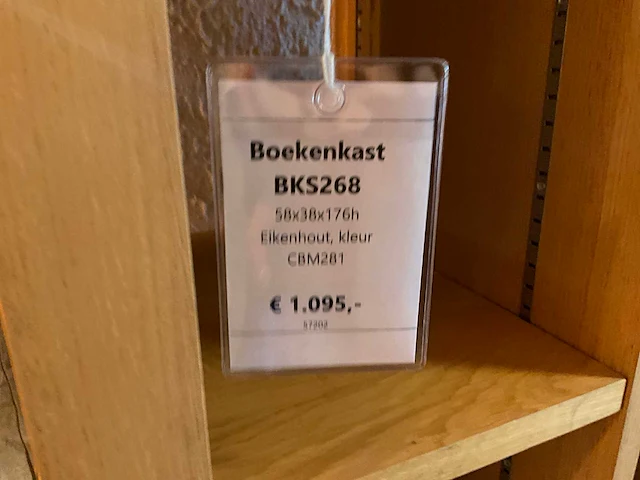 Cluy eiken boekenkast - afbeelding 5 van  5