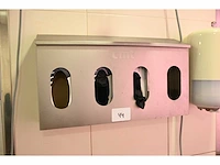 Cmt 4-delige rvs dispenser - afbeelding 1 van  2