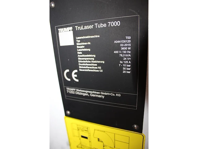 Cnc buizen-lasersnijmachine trumpf trulaser tube 7000 met lasertype t03. 3600w. machine is voorzien van aut... - afbeelding 8 van  19