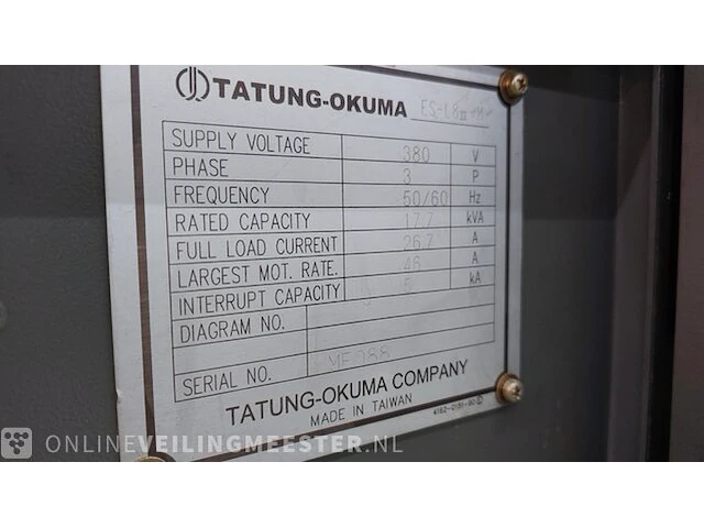 Cnc draaibank okuma, es-l8-m - afbeelding 29 van  40