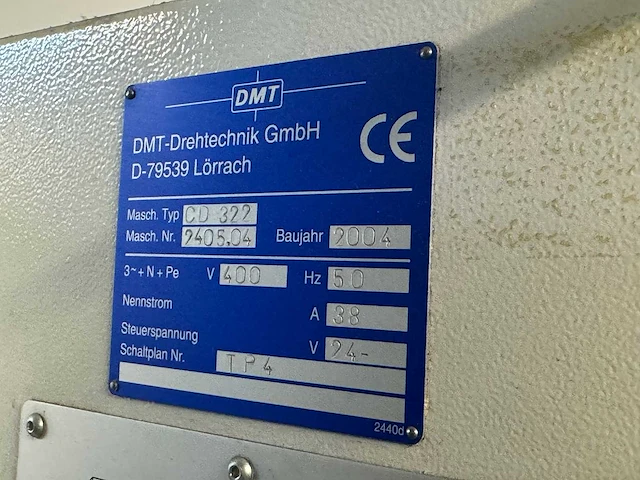 Cnc lathe dmt kern cd 322 - afbeelding 3 van  11