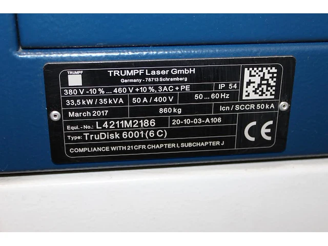 Cnc vlakbed lasersnijmachine trumpf trulaser 5030 fiber l68 met laser trudisk 6001, hawa ww 3001 t warmtewi... - afbeelding 7 van  19
