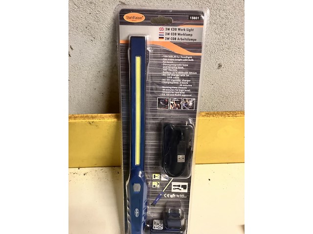 Cob werklamp oplaadbaar3 watt - afbeelding 2 van  5