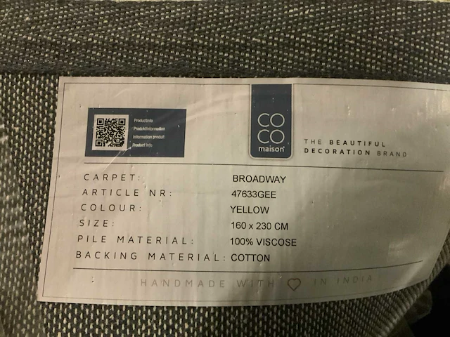 Coco maison gold broadway vloerkleed - afbeelding 3 van  3