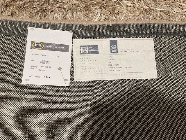 Coco maison paris vloerkleed - afbeelding 2 van  10