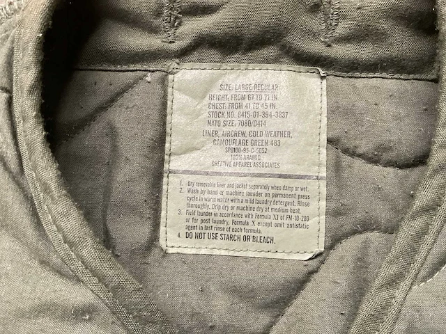 Cold weather coat liner - afbeelding 2 van  3