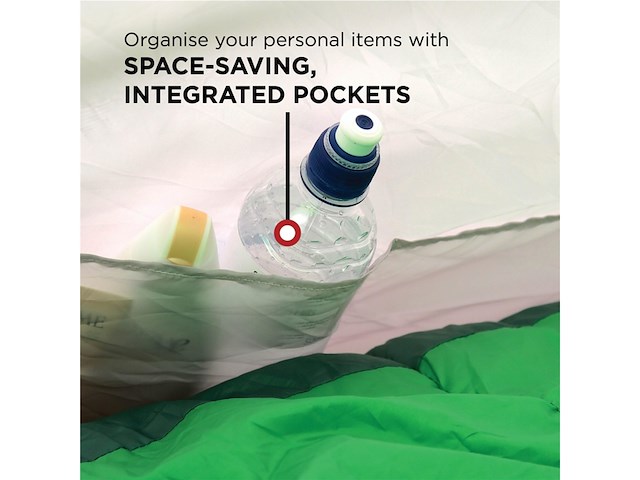 Coleman cortes 3 tunneltent tent 3 persoons waterdichte tent snel op te zetten blauw/wit - afbeelding 3 van  4