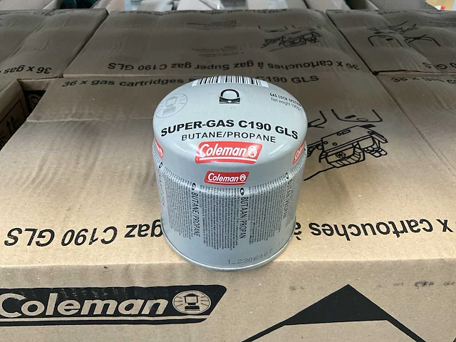 Coleman super-gas c190 gls gas cartridge (72x) - afbeelding 1 van  3