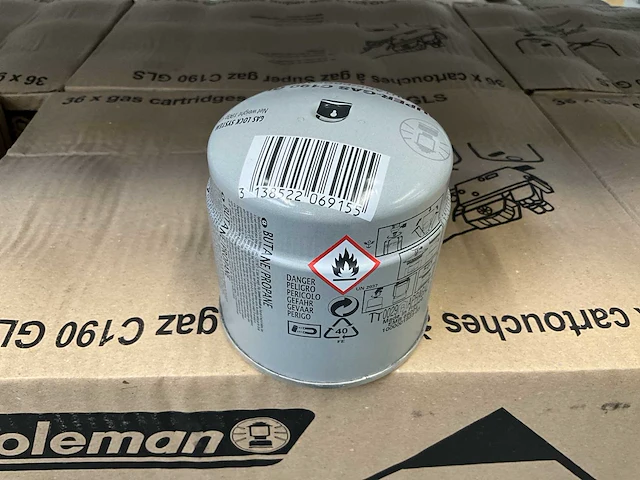 Coleman super-gas c190 gls gas cartridge (72x) - afbeelding 2 van  3