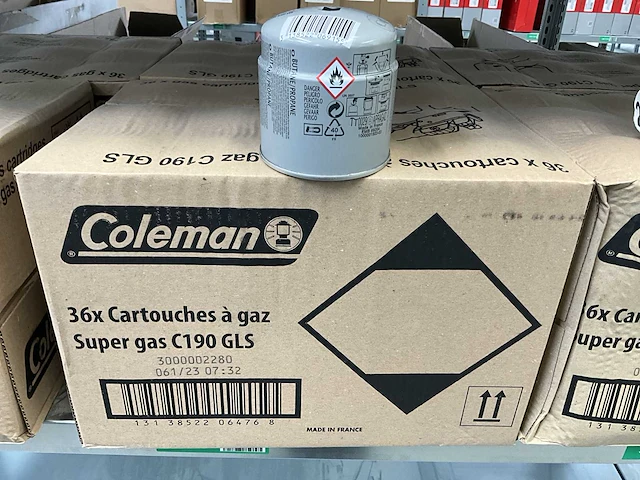 Coleman super-gas c190 gls gas cartridge (72x) - afbeelding 3 van  3