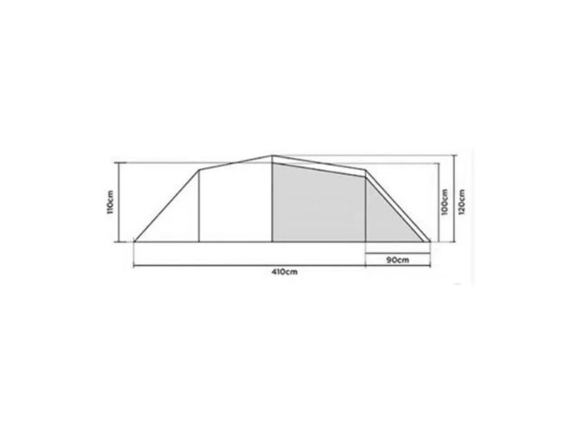 Coleman tasman 3 tunneltent - groen - 3 persoons - afbeelding 2 van  6