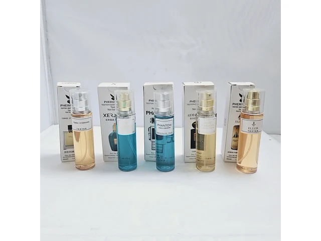 Collectie pheromone parfum - bekende merken - 5 x 45ml - afbeelding 1 van  5