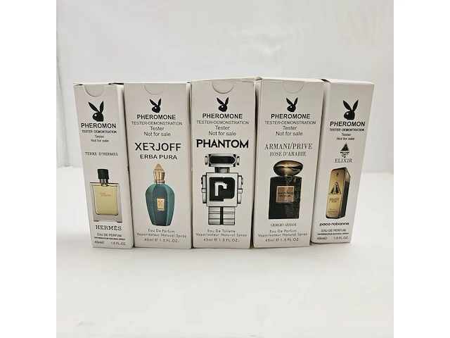 Collectie pheromone parfum - bekende merken - 5 x 45ml - afbeelding 2 van  5
