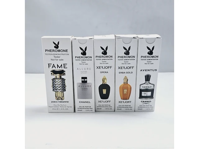 Collectie pheromone parfum - bekende merken - 5 x 45ml - afbeelding 2 van  4