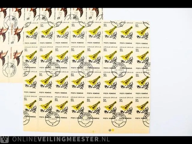 Collectie postzegelvellen/blokken roemenië - afbeelding 2 van  16
