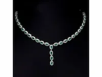 Collier 925 zilver 99,60 karaat emerald - afbeelding 1 van  3