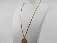 Collier met hanger, 18 karaats - afbeelding 1 van  9