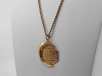 Collier met hanger, 18 karaats - afbeelding 2 van  9