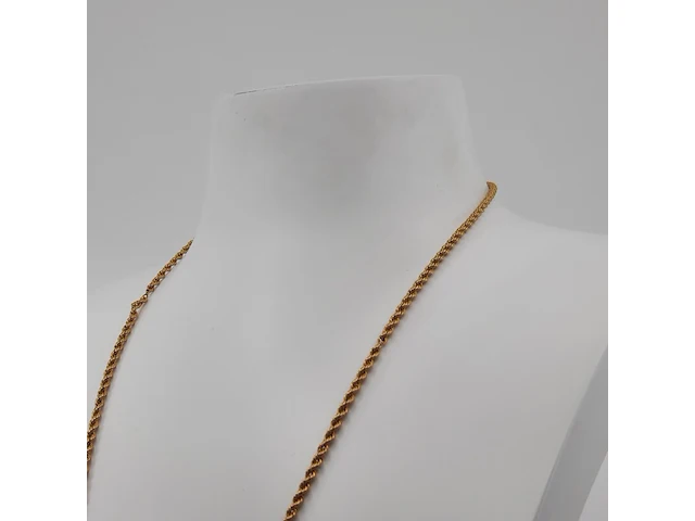 Collier met hanger, 18 karaats - afbeelding 4 van  9