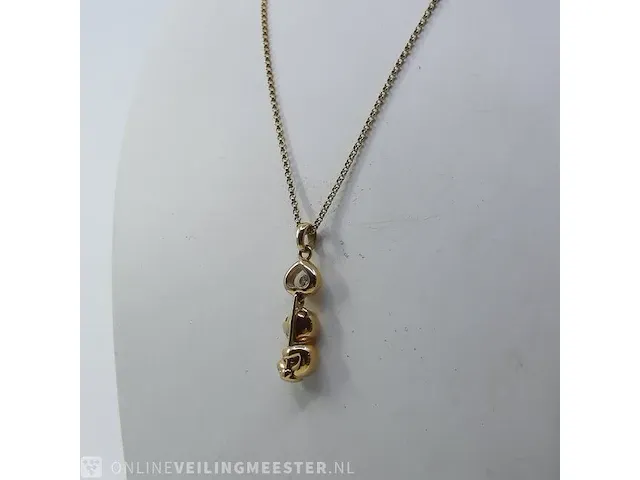 Collier met hanger chopard, happy diamond - afbeelding 4 van  11