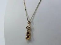 Collier met hanger chopard, happy diamond - afbeelding 4 van  11