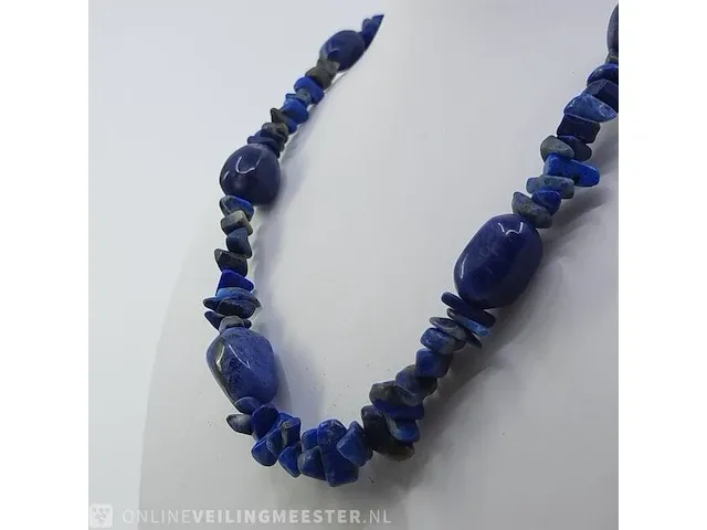 Collier van lapis lazuli - afbeelding 4 van  11