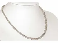 Collier witgoud met 18,03 karaat diamant - afbeelding 2 van  7
