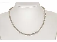 Collier witgoud met 18,03 karaat diamant - afbeelding 3 van  7