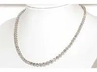 Collier witgoud met 18,03 karaat diamant - afbeelding 4 van  7