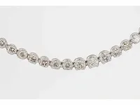 Collier witgoud met 18,03 karaat diamant - afbeelding 5 van  7