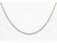 Collier witgoud met 18,03 karaat diamant - afbeelding 6 van  7