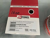 Colorcoat bolkop ringnagels (1600x) - afbeelding 2 van  2