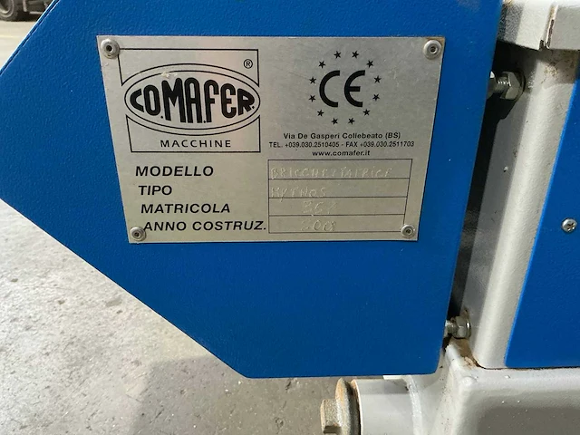 Comafer - 2008 - mythos - briketeermachine - afbeelding 11 van  11
