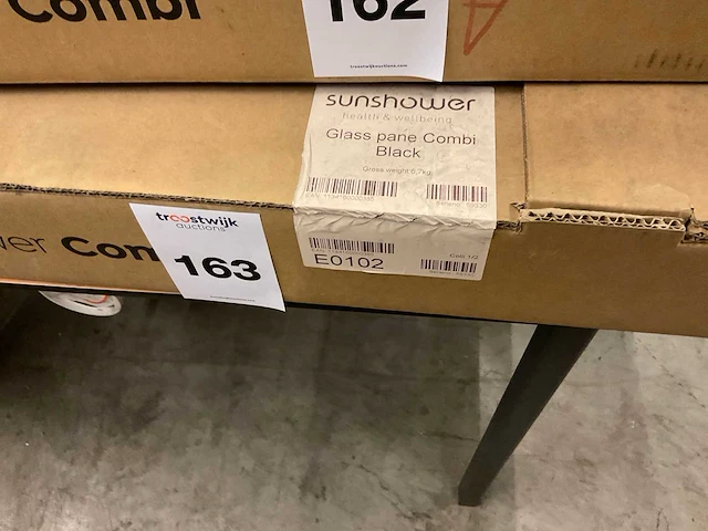 Combi black sunshower glaspaneel - afbeelding 3 van  4