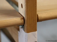 Combi-kavel: stellingen (hout) - 9 stuks - kavelnummers 1237666 t/m 1237672 & 1237686 - afbeelding 3 van  4