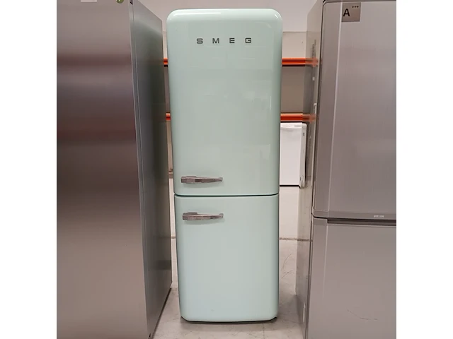 Combi koelkast a++, smeg, fab32v7, mintgroen - afbeelding 1 van  10