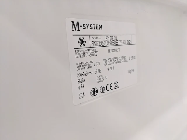 Combi koelkast, msystem, womdopixl, grijs / chroom - afbeelding 6 van  8