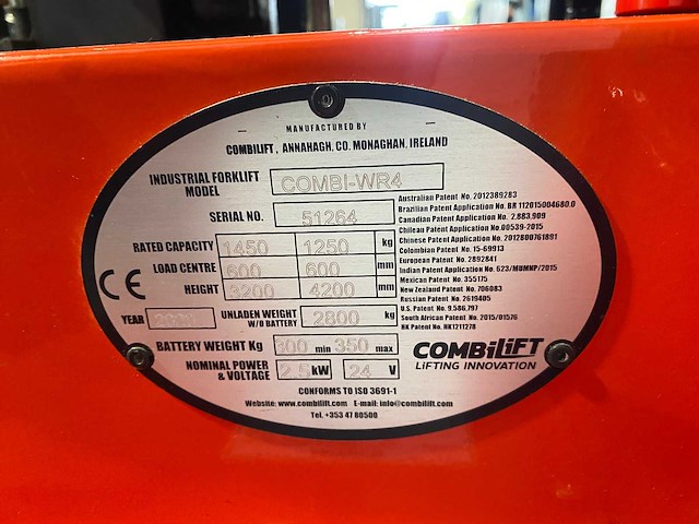 Combilift - 2020 - combi-wr4 - stapelaar - afbeelding 13 van  19