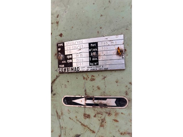 Combimac sf600 ventilator - afbeelding 7 van  7