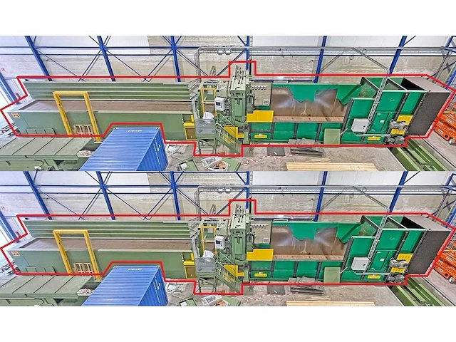 Combinatie kavel 2 & 3 (2021 cross wrap dw 1400 bale opener / dewiring line) - afbeelding 1 van  60