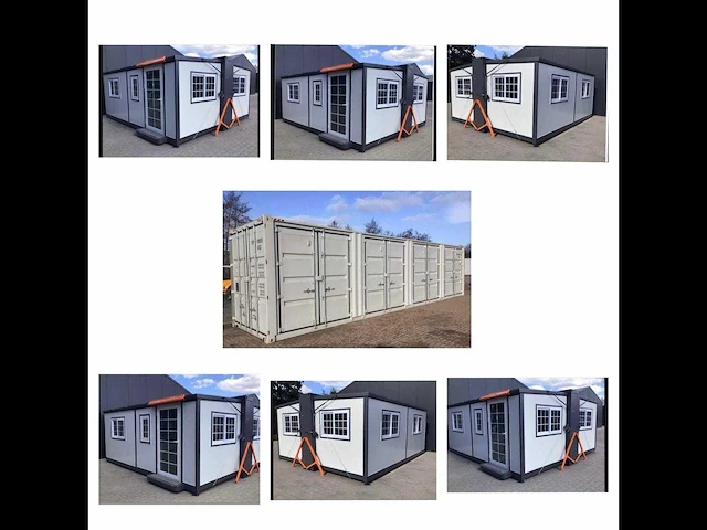 Combinatie kavel 47 t/m 52 easy-going - 0207 tiny house (5x) + 40 ft zeecontainer (1x) - tiny house - afbeelding 1 van  7