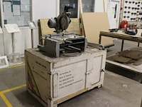 Combinatie tafelzaagmachine elu in houten kist - afbeelding 1 van  3