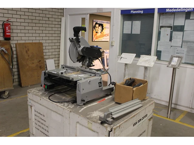 Combinatie tafelzaagmachine elu in houten kist - afbeelding 3 van  3