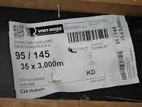 Combinatiekavel van kavels b238 t/m b244 zijnde 234 vurenhouten geschaafde balken 95 x 145 mm en lengte 300... combinatiekavel - afbeelding 3 van  3