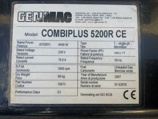 Combiplus 5200r stroomaggregaat - afbeelding 6 van  6