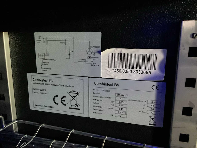 Combisteel 7450.0350 wijnklimaatkast - afbeelding 5 van  7