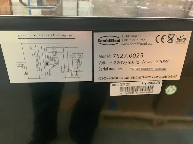 Combisteel 7527.0025 glasdeur koelkast - afbeelding 6 van  7