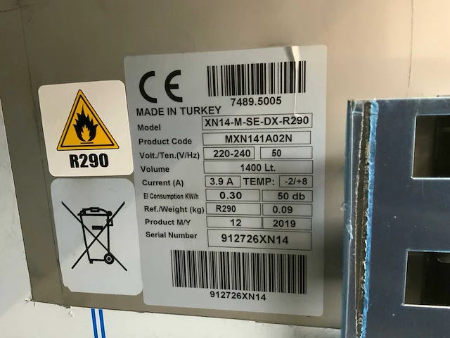 Combisteel xn14-m-se-dx-r290 koelkast - afbeelding 3 van  8