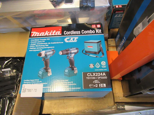 Combo set makita, clx224a - afbeelding 3 van  3
