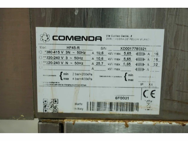Comenda - hf45-r - korvenvaatwasmachine - afbeelding 7 van  7